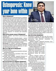 Coverage Dr. Karthik Subramanian